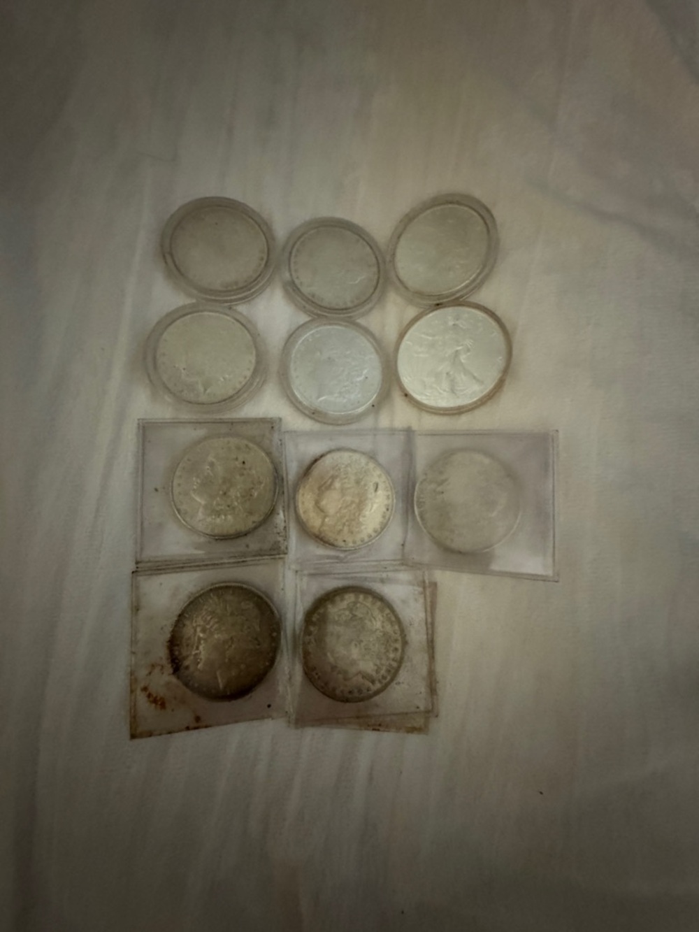 Mixed Silver Morgan & Walking Liberty Coin Lot - Silver Tones - Picture 4 of 6